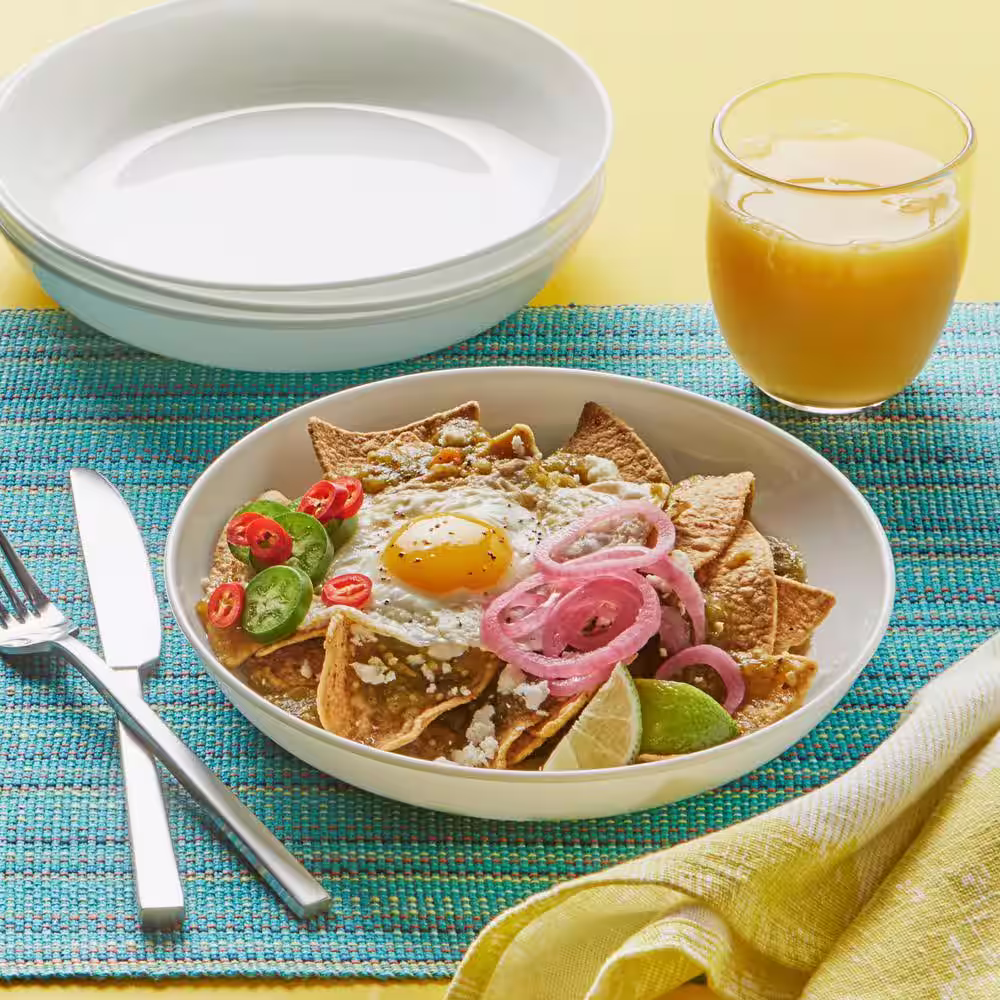 Corelle Versa 30 fl.oz Winter Frost White Vitreous China Meal Bowls 4-pack