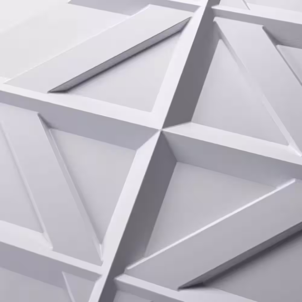 Art3dwallpanels 1/16 in. x 19.7 in. x 19.7 in. White 3D PVC Wall Panel, Decorative Wall Tile in (32 sq. ft./Box)