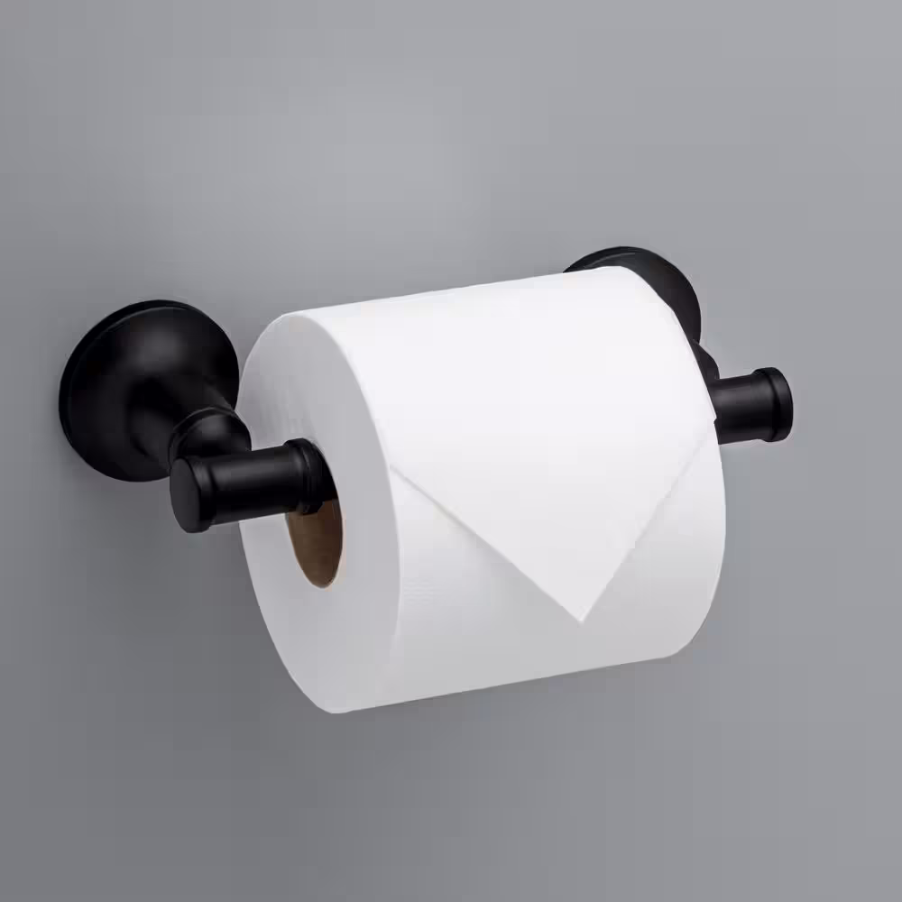 Delta Chamberlain Pivoting Toilet Paper Holder in Matte Black
