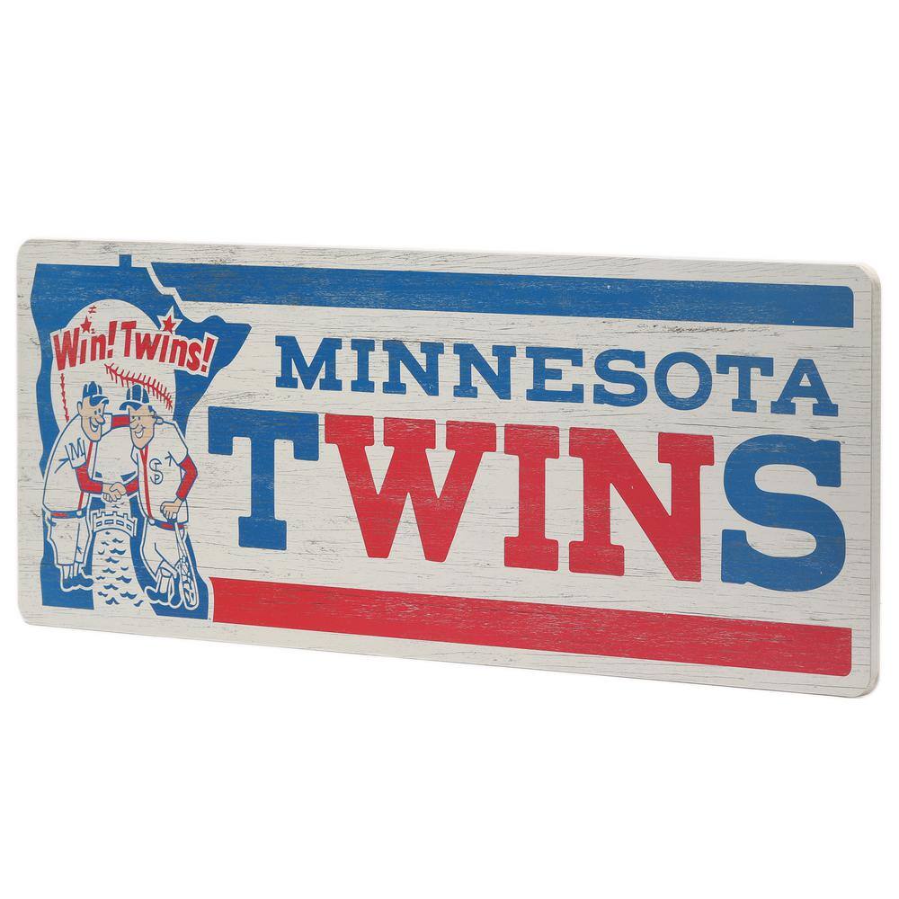 Open Road Brands Minnesota Twins MDF Wood Wall Art