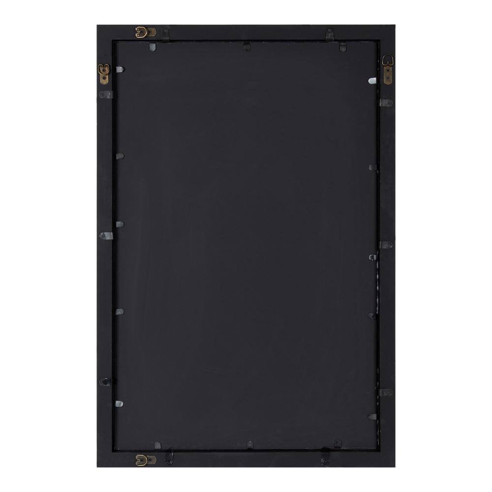 Kate and Laurel Audubon Rectangle Black Wall Mirror (36 in. H x 24 in. W)