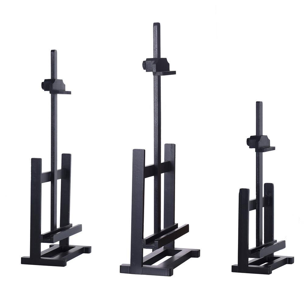 None Stillwood Lane Dann Foley Wooden Black Easels (Set of 3)