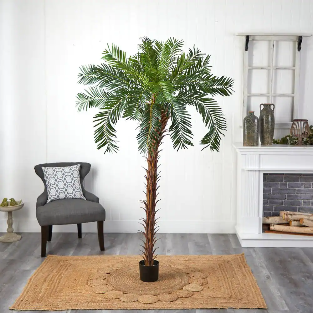Nearly Natural Indoor 7 in. Cycas Palm Artificial Tree