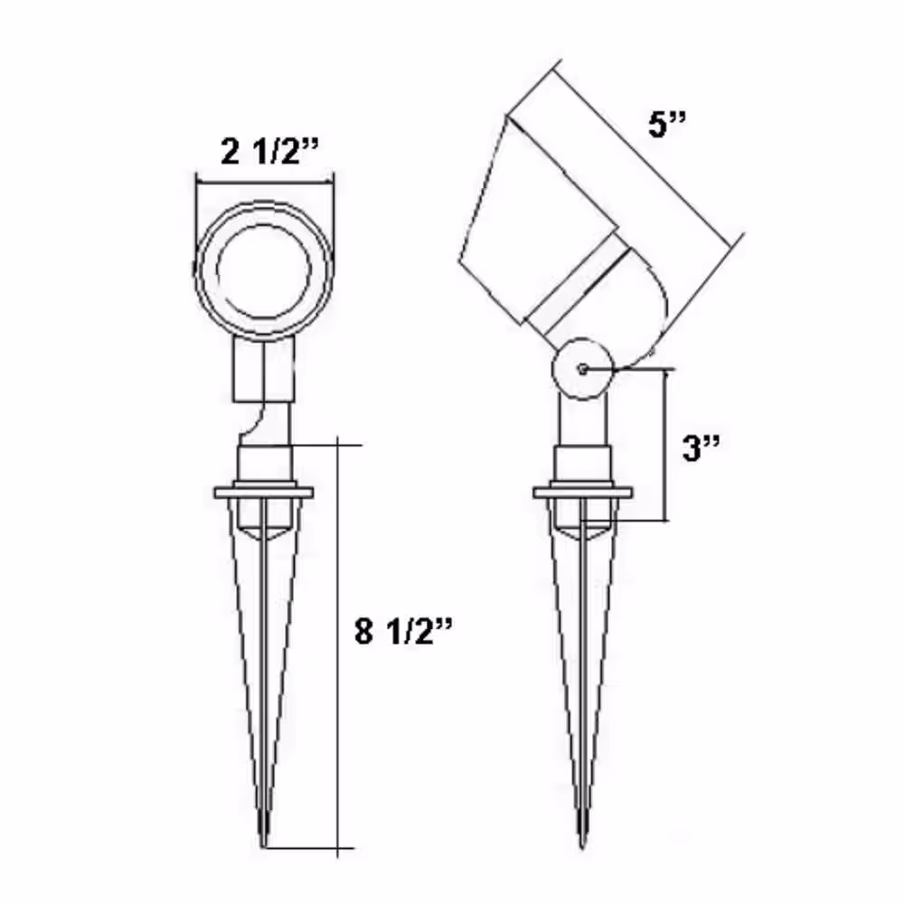 Best Pro Lighting Low Voltage Black Outdoor Landscape Directional Bullet Spot Light
