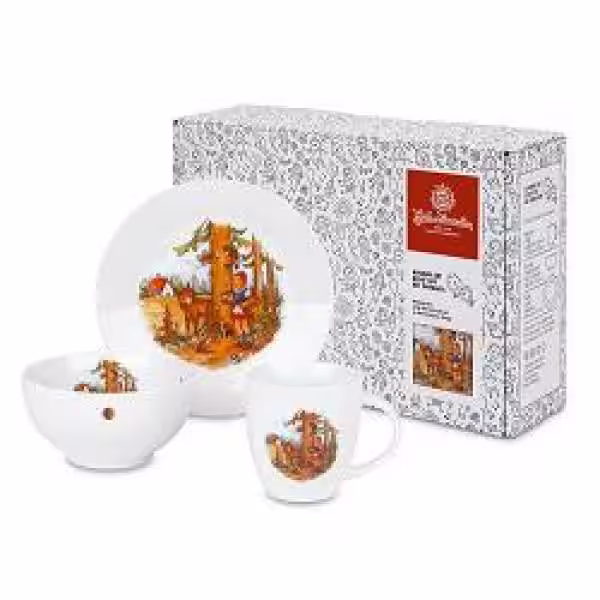None Weimar 3-Piece Little Red Riding Hood Porcelain Children's Set