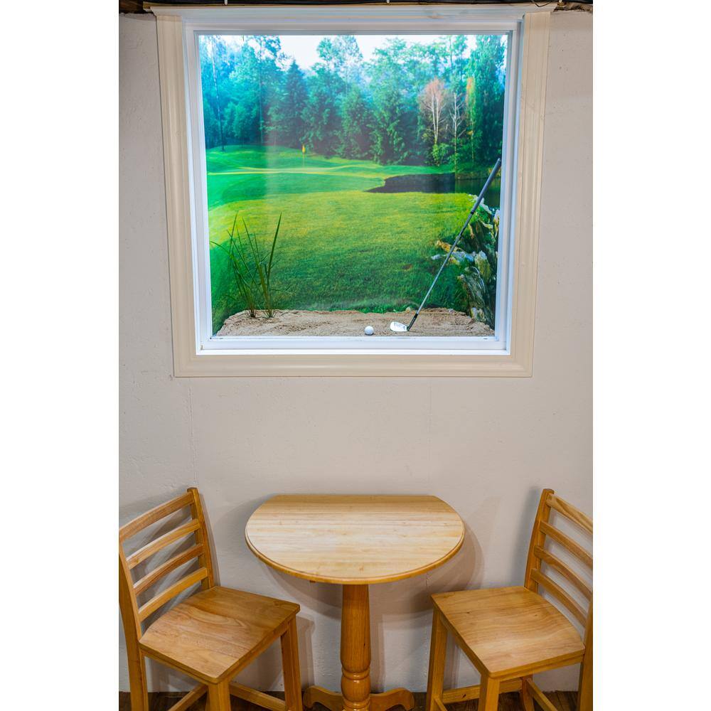 Biggies Golf View - Weather Proof Scene for Window Wells or Wall Mural - 100 in. x 60 in.