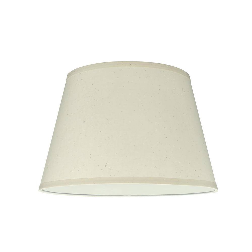Aspen Creative Corporation 14 in. x 9-1/2 in. Off White Hardback Empire Lamp Shade