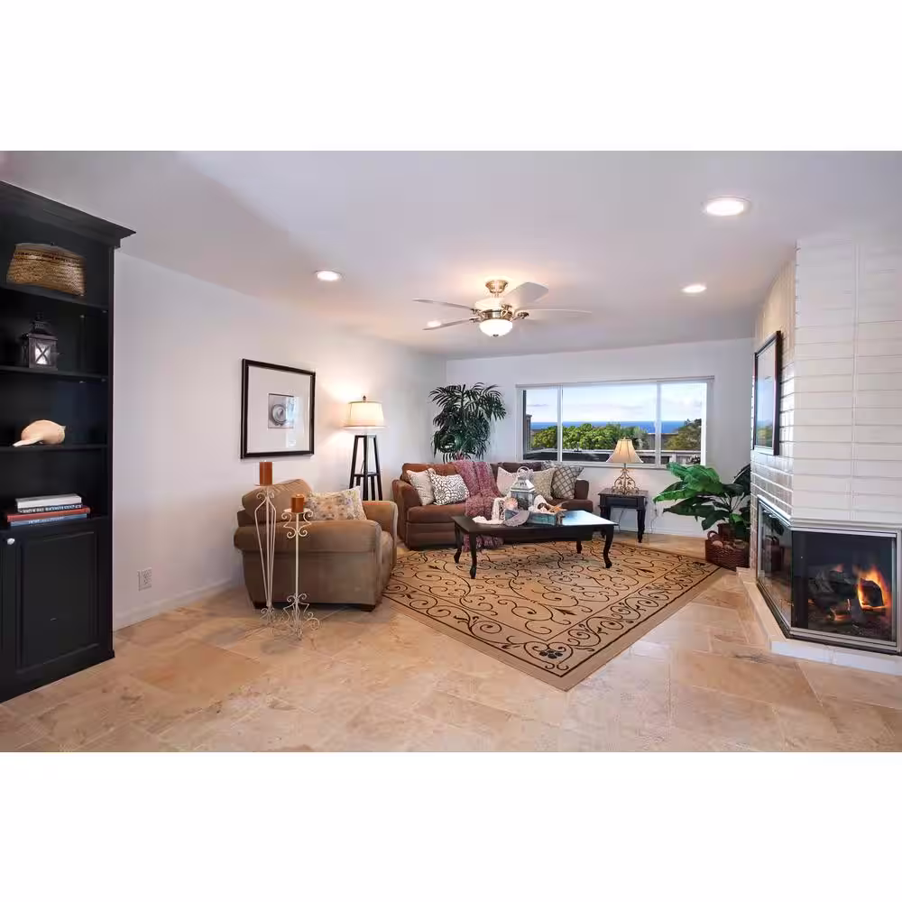 Commercial Electric 5/6 in. White Dimmable LED Recessed Trim with Adjustable Color Changing Technology and Smart Light Switch (4-Pack)