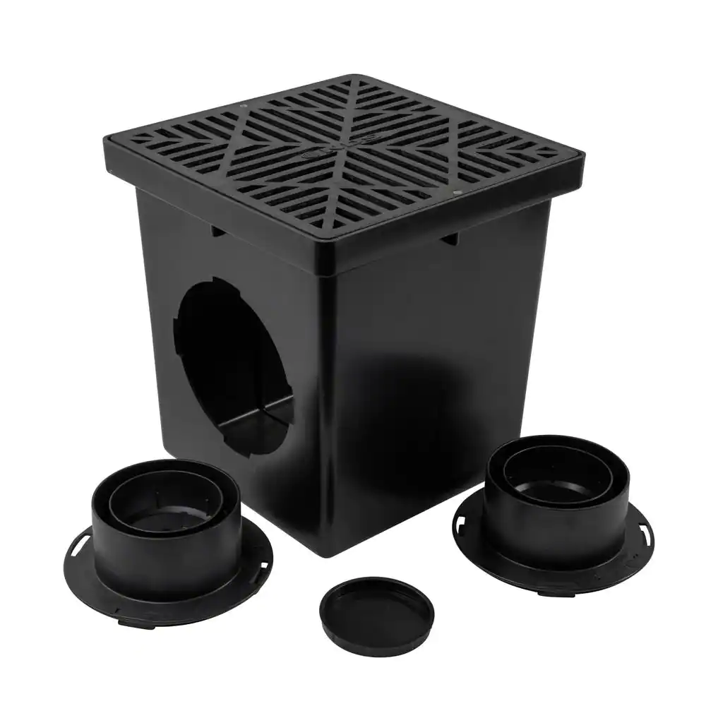 NDS 12 in. x 12 in. Drainage Catch Basin, 2 Opening Kit