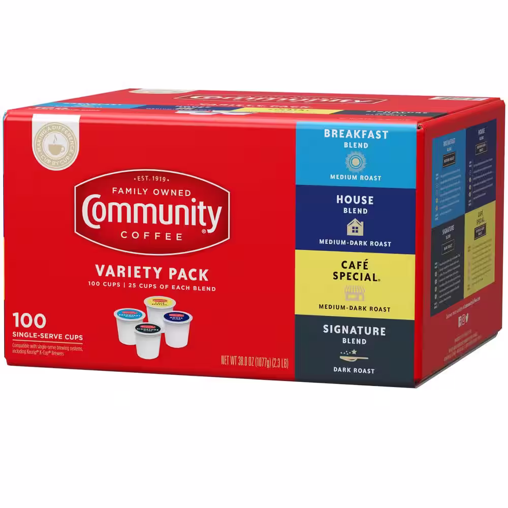 Community Coffee Variety Pack Single Serve Cups (100-Pack)