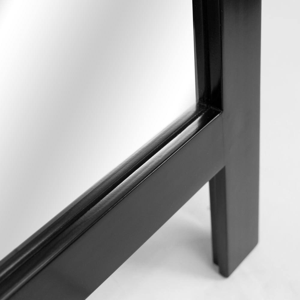 Deco Mirror Oversized Espresso Wood Classic Mirror (64 in. H X 18 in. W)