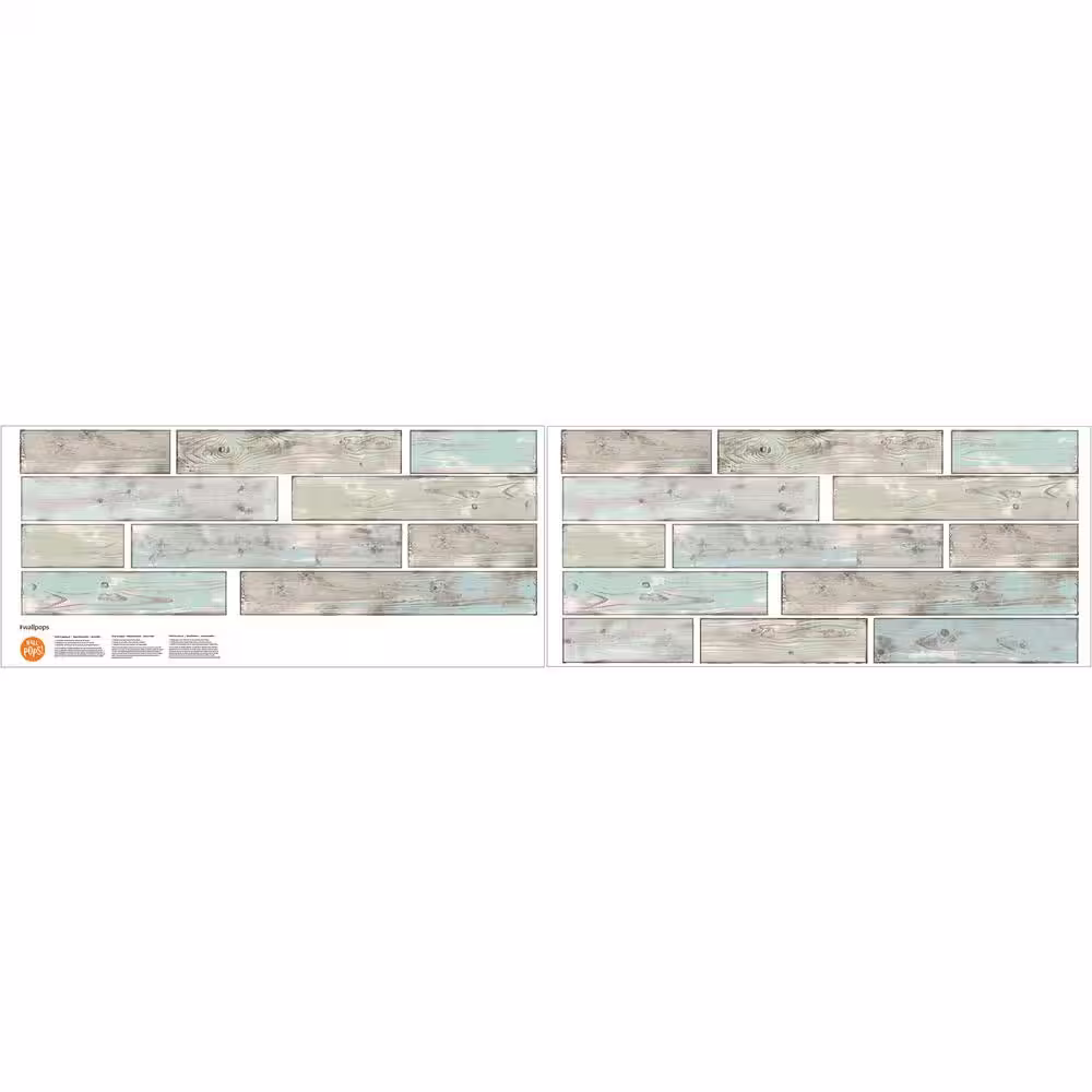 WallPops Seaside Wood Wall Decal