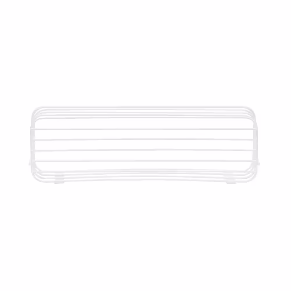 HOUSEHOLD ESSENTIALS White Low Rack Organizer