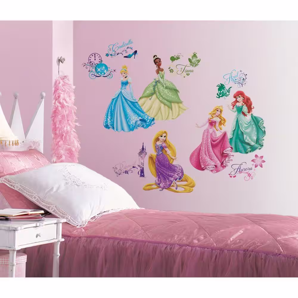 RoomMates Disney Princess Royal Debut Peel and Stick 37-Piece Wall Decals