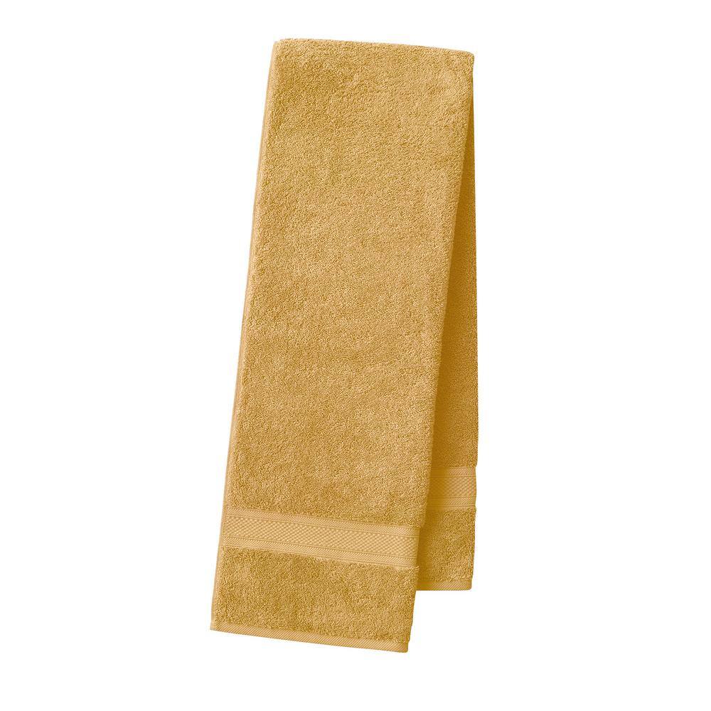CANNON 100% Cotton Low Twist Bath Towels (30 in. L x 54 in. W), 550 GSM, Highly Absorbent, Super Soft, Fluffy (2-Pack, Ocher)