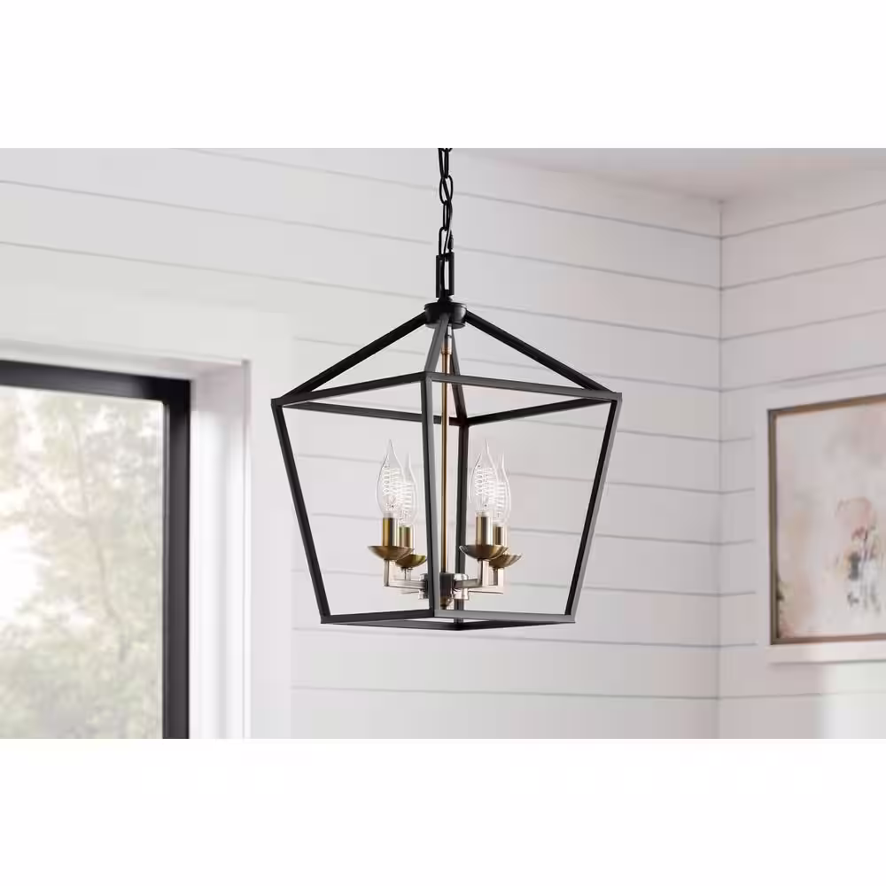 EcoSmart 60-Watt Equivalent BA11 Dimmable E12 Candelabra Fine Bendy Filament LED Vintage Edison Light Bulb Warm White (3-Pack)