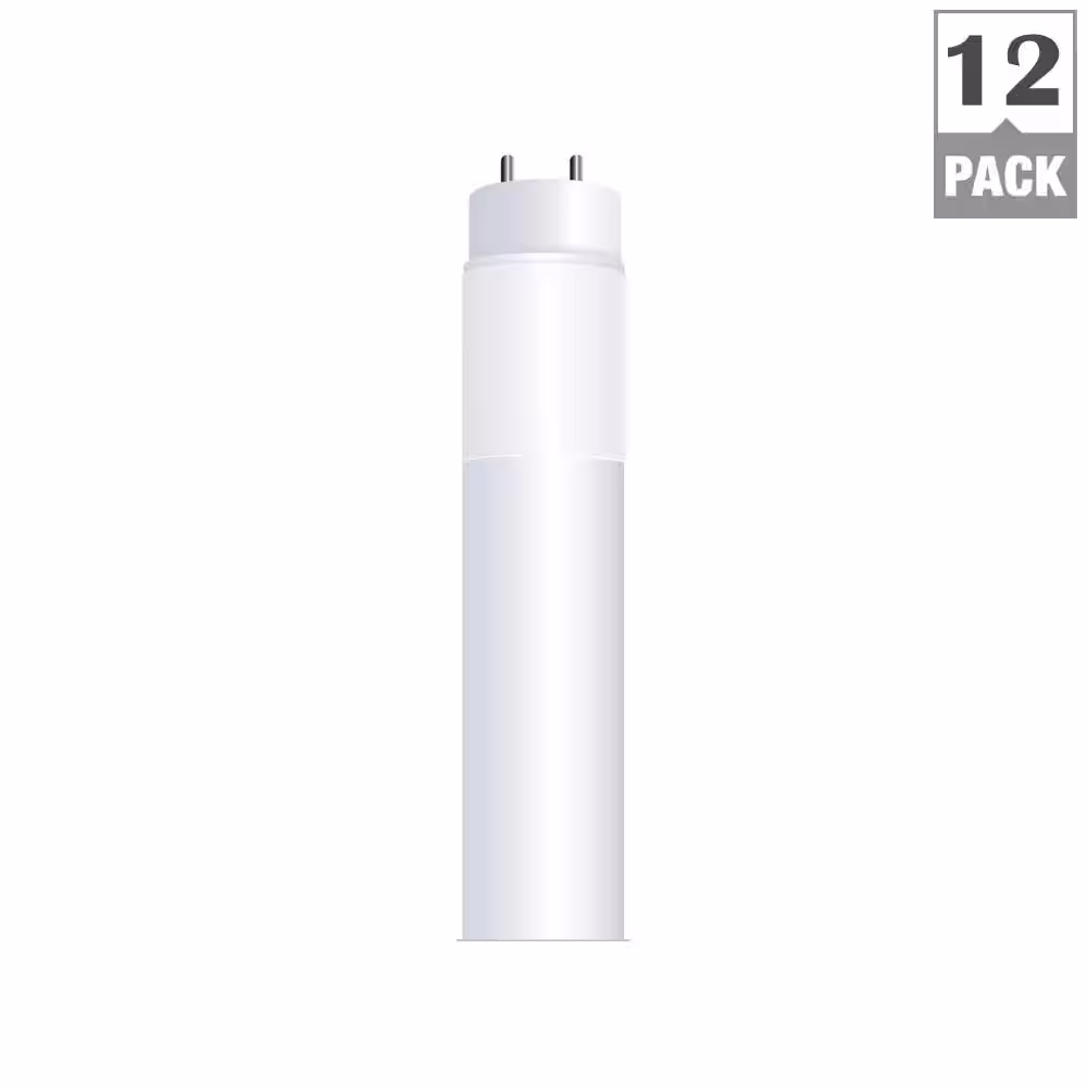 Feit Electric 14-Watt 4 ft. T8/T12 G13 Type A Plug and Play Linear LED Tube Light Bulb, Cool White 4100K (12-Pack)