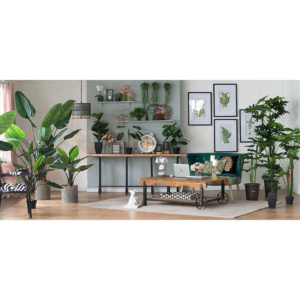 A & B Home Floral Design Multi-Color Trays (Set of 2)