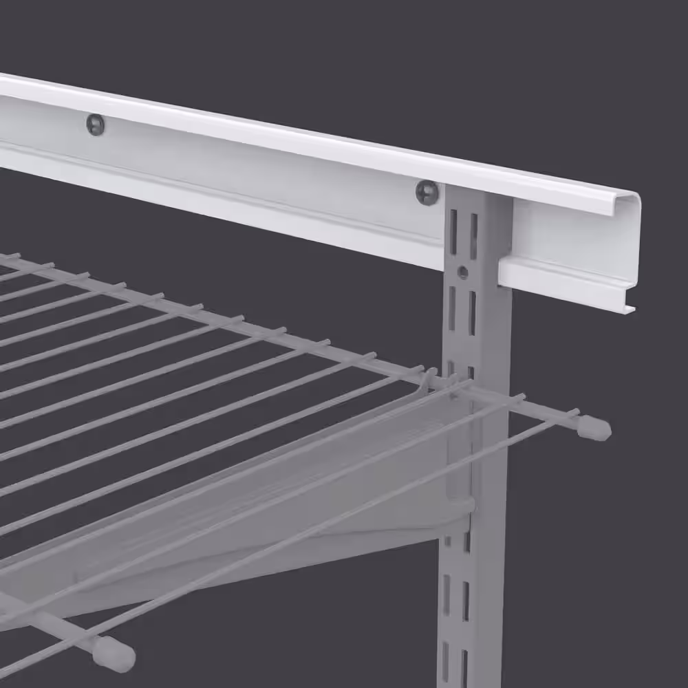 ClosetMaid ShelfTrack 24 in. White Hang Track (2 Pieces)