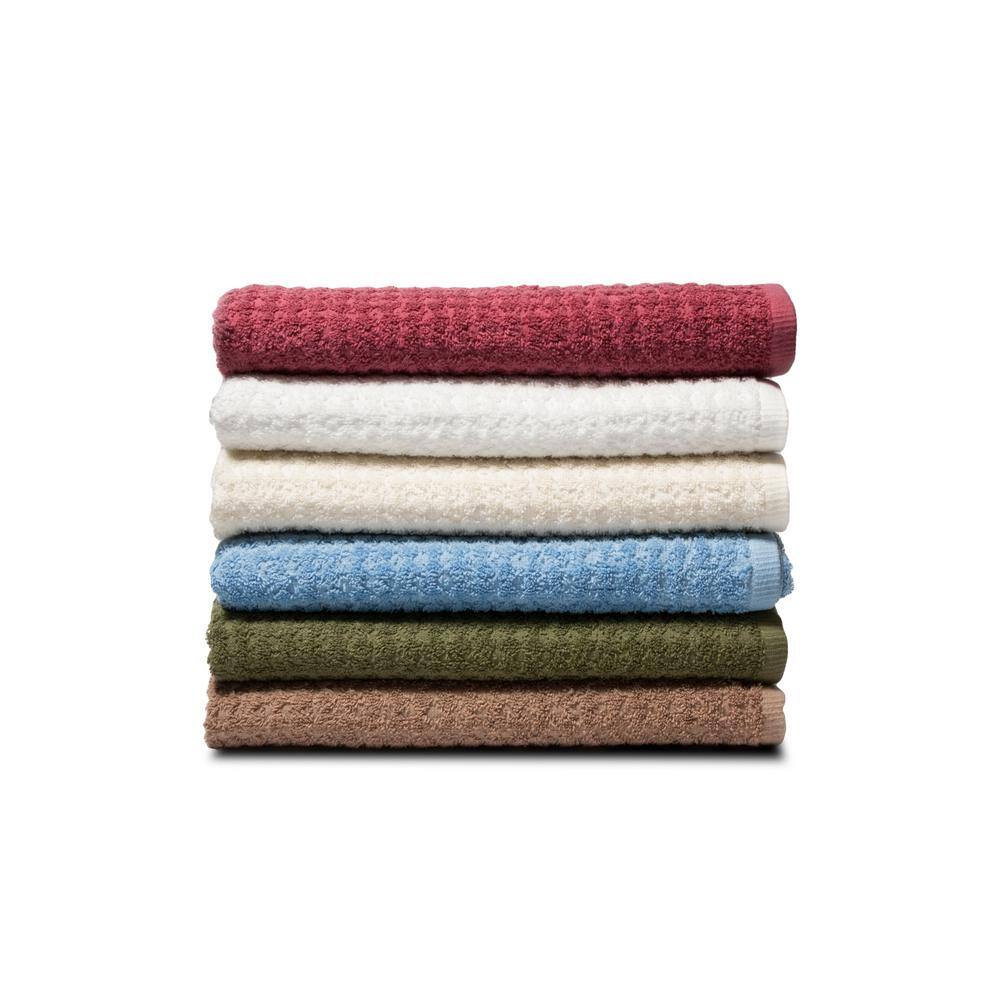 Lintex Textured 6-Piece 100% Combed Cotton Bath Towel Set
