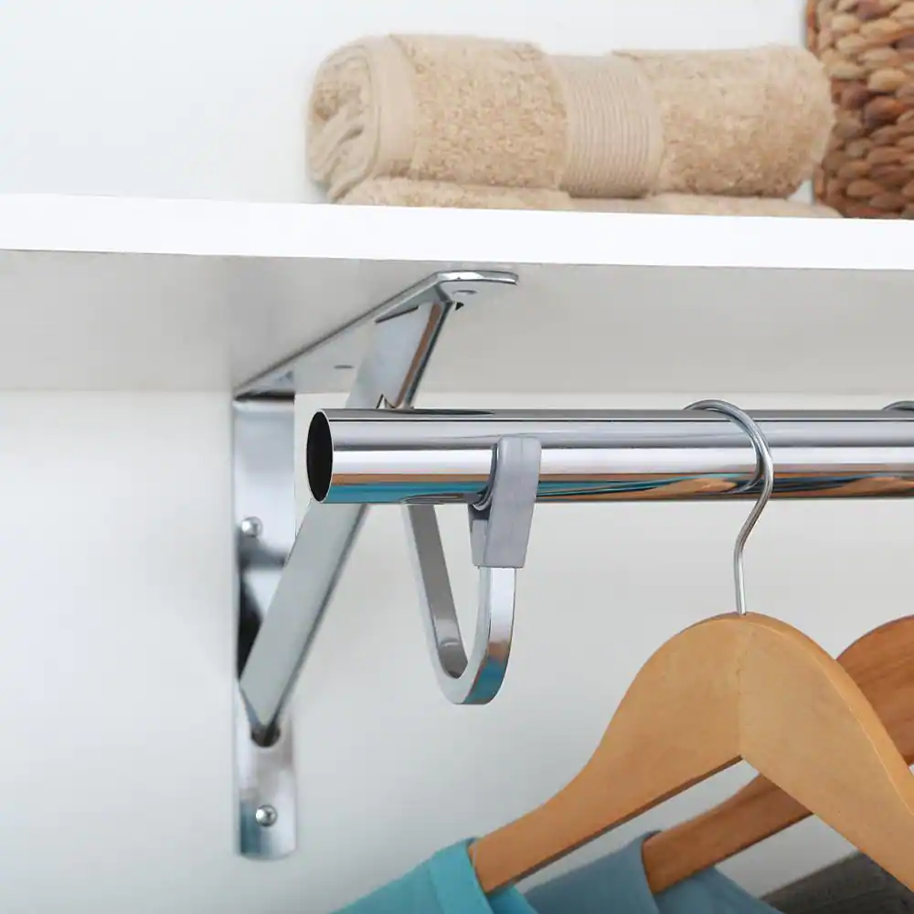 Everbilt 96 in. Chrome Heavy Duty Closet Pole