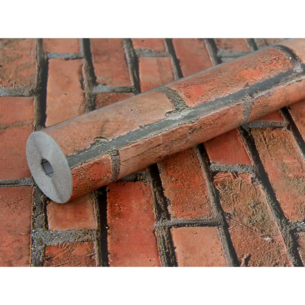 Fablon Red Brick Wall Adhesive Film