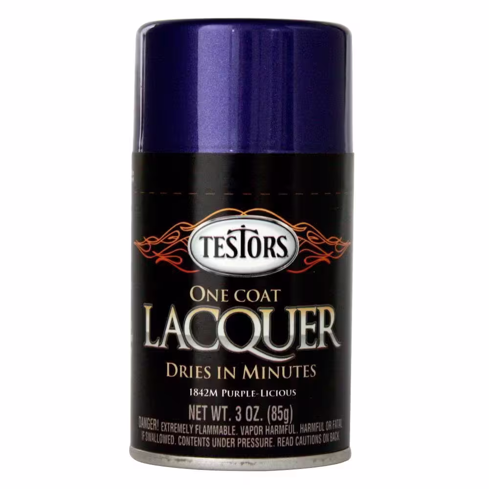 Testors 3 oz. Purplelicious Lacquer Spray Paint (3-Pack)