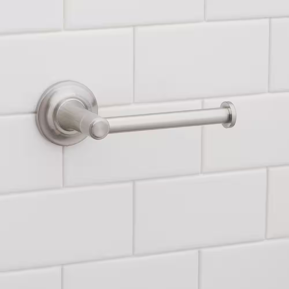 Glacier Bay Cooperton Single Post Toilet Paper Holder in Brushed Nickel