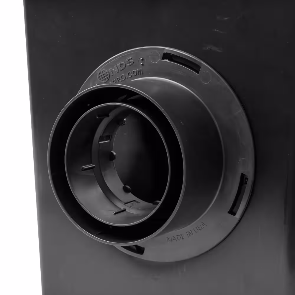 NDS Outlet Adapter for Catch Basin Drain, Connects to 3 in. and 4 in. Drain Pipes