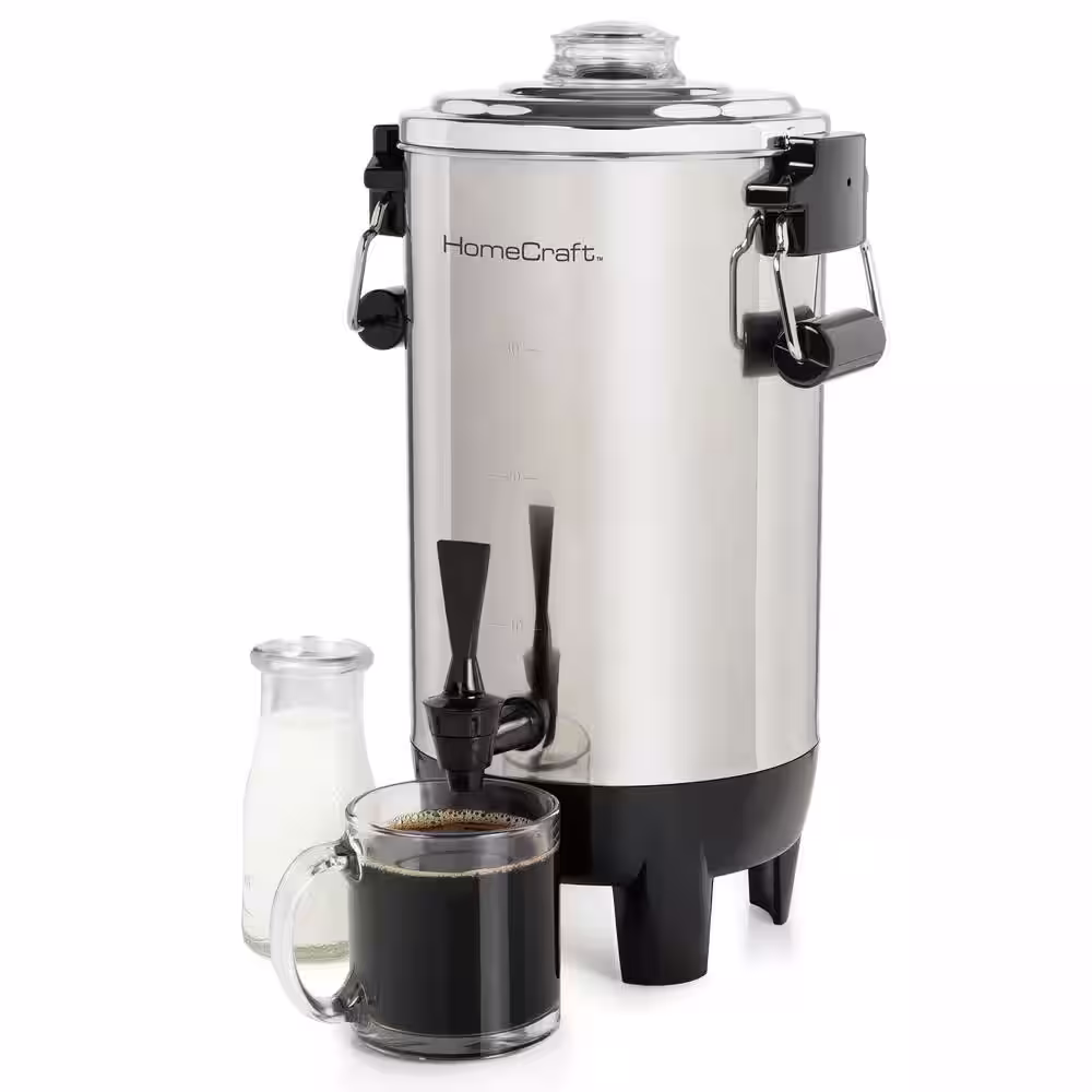 HomeCraft HCCU30SS Quick-Brewing 1000-Watt Automatic Stainless Steel 30-Cup Coffee Urn