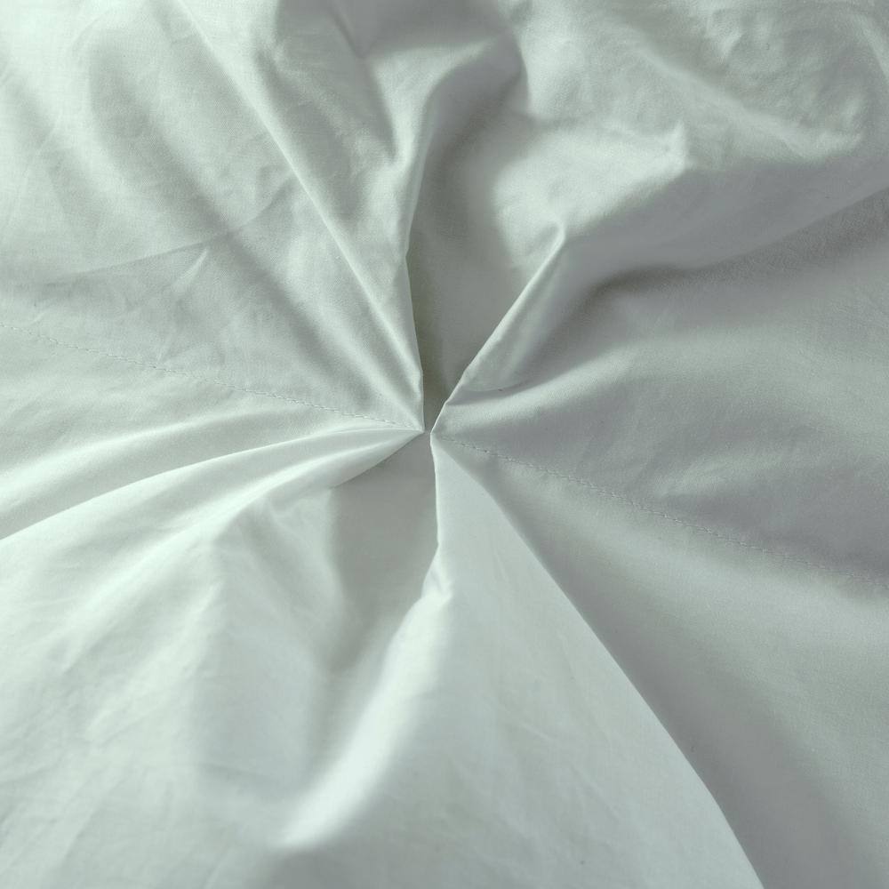 St. James Home Pintuck Stitch Heavy Weight Gray King White Duck Down/Feather Blend Comforter