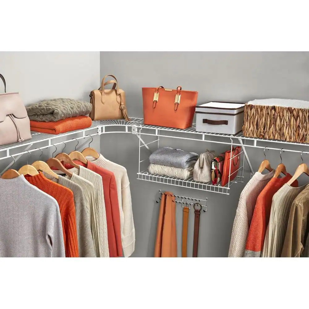 Everbilt 12 ft. x 12 in. Fixed Rod Wire Shelf