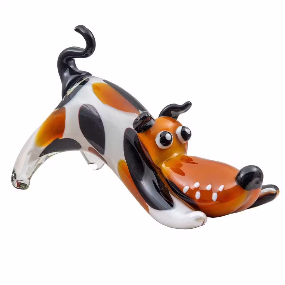 Dale Tiffany Zainy Dog Handcrafted Art Glass Figurine