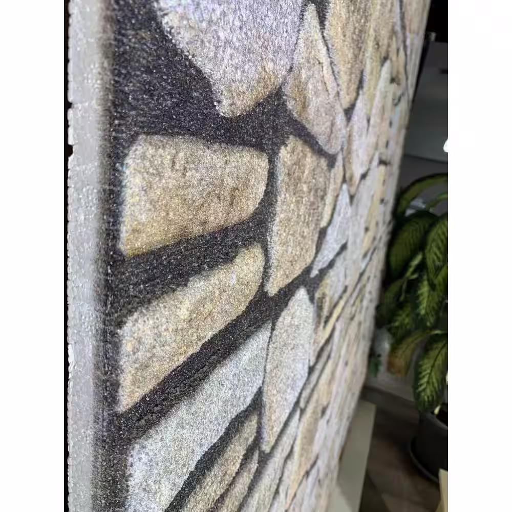 Dundee Deco Falkirk Uffcott II 39.4 in. x 19.7 in. Ochre Brown Faux Stone Styrofoam 3D Decorative Wall Panel (10-Pack)