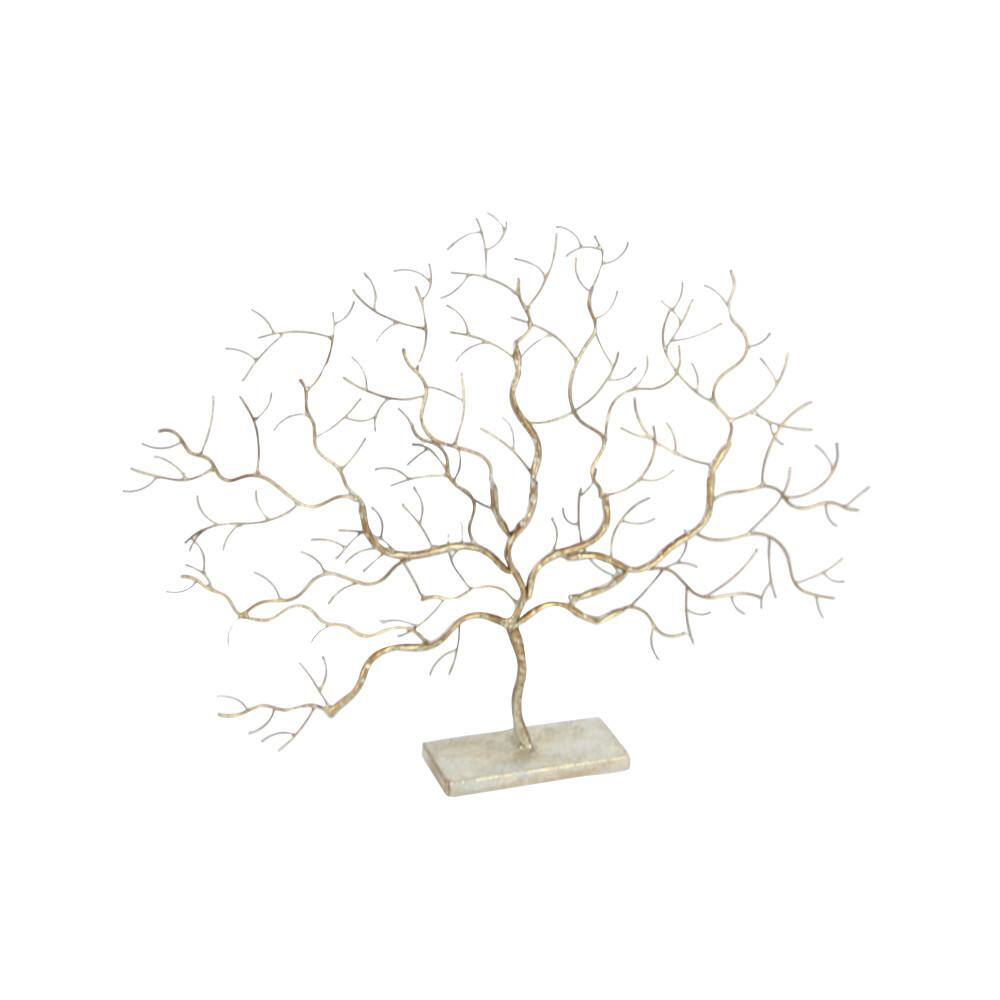 Litton Lane Silver Metal Tree Sculpture