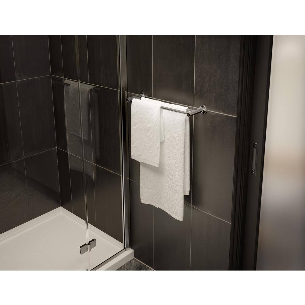 Symmons Dia 24 in. Double Wall Mounted Towel Bar in Polished Chrome