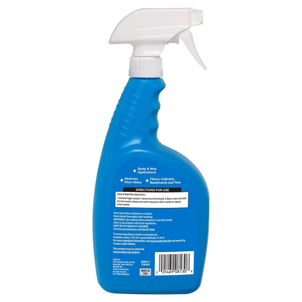 ECOLAB 32 fl. oz. Hardwood and Laminate Floor Cleaner (6-Pack)