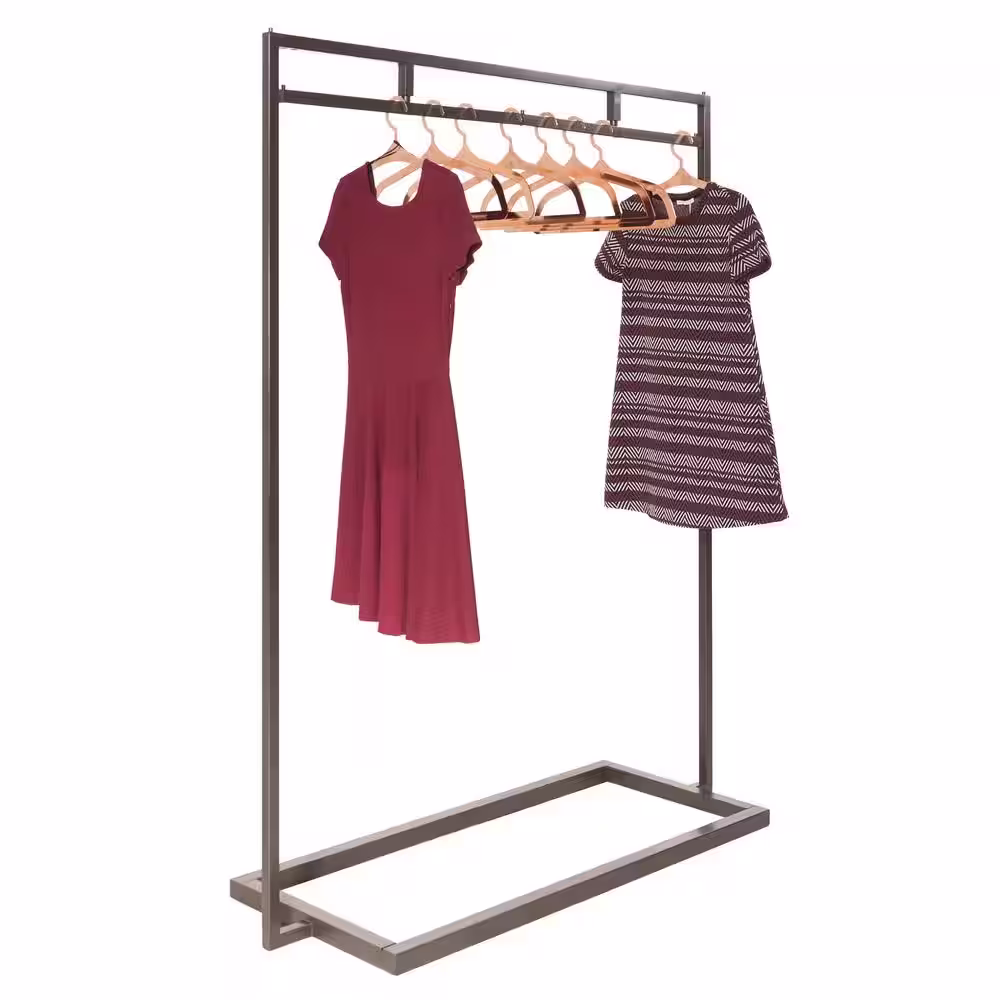 Econoco Bronze Metal Clothes Rack 54 in. W x 66 in. H