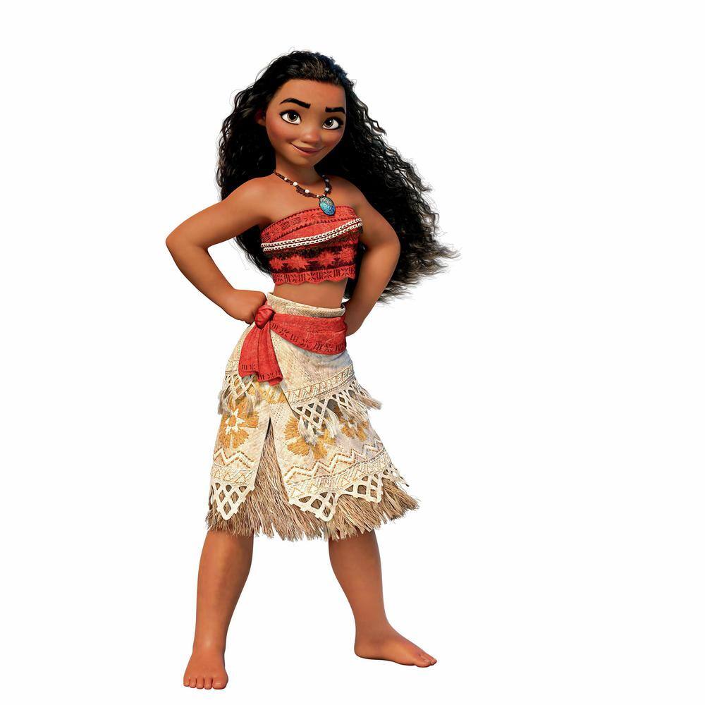 RoomMates 5 in. x 19 in. Disney Moana 10-Piece Peel and Stick Giant Wall Decals