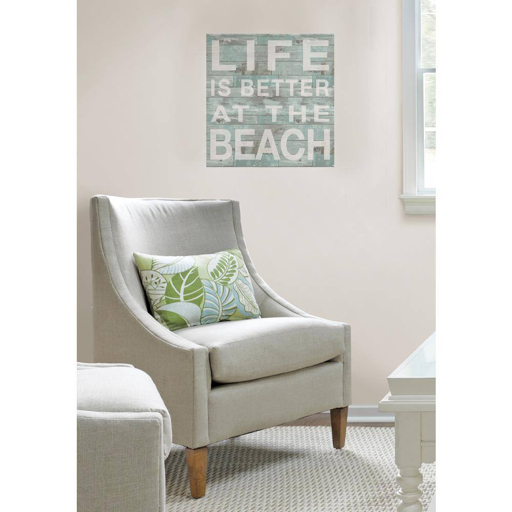 WallPops 17.25 in. x 19.5 in. Better at the Beach Wall Decal