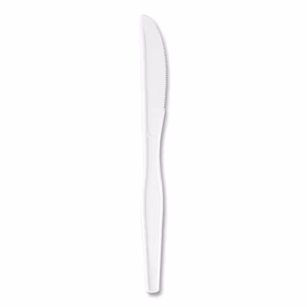 DIXIE Heavyweight Polystyrene Knives in White (1000 Per Case)