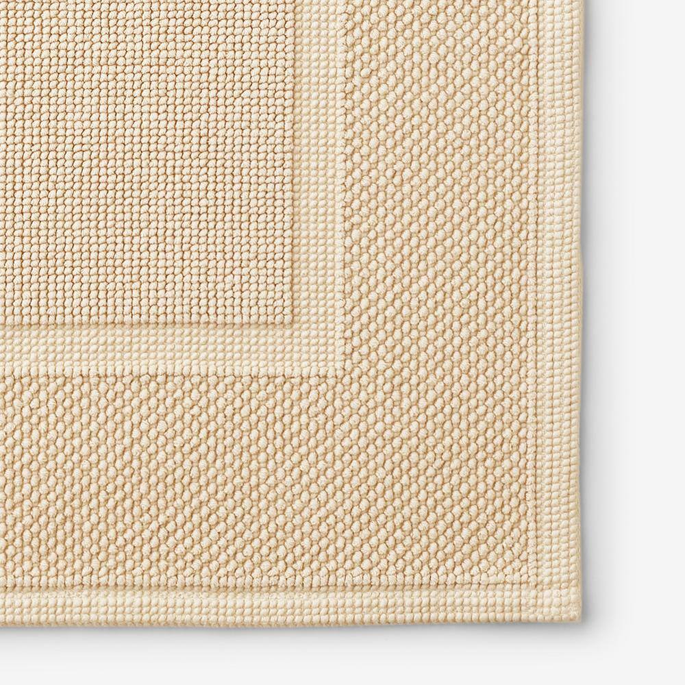 The Company Store Legends Luxury Sterling Cornsilk 40 in. x 24 in. Cotton Bath Mat