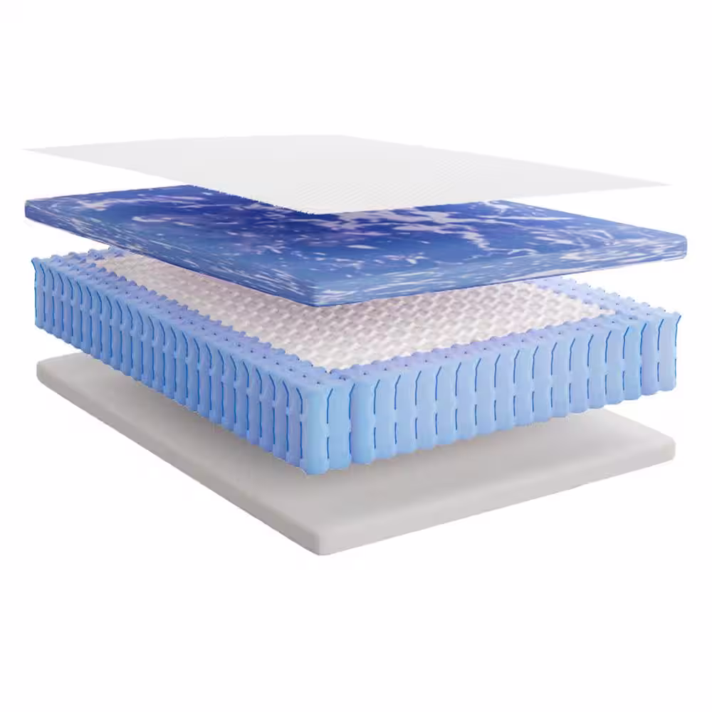 GHOSTBED Dream Queen Hybrid 10 inch Medium Gel Infused Memory Foam Bed-in-a-Box Mattress