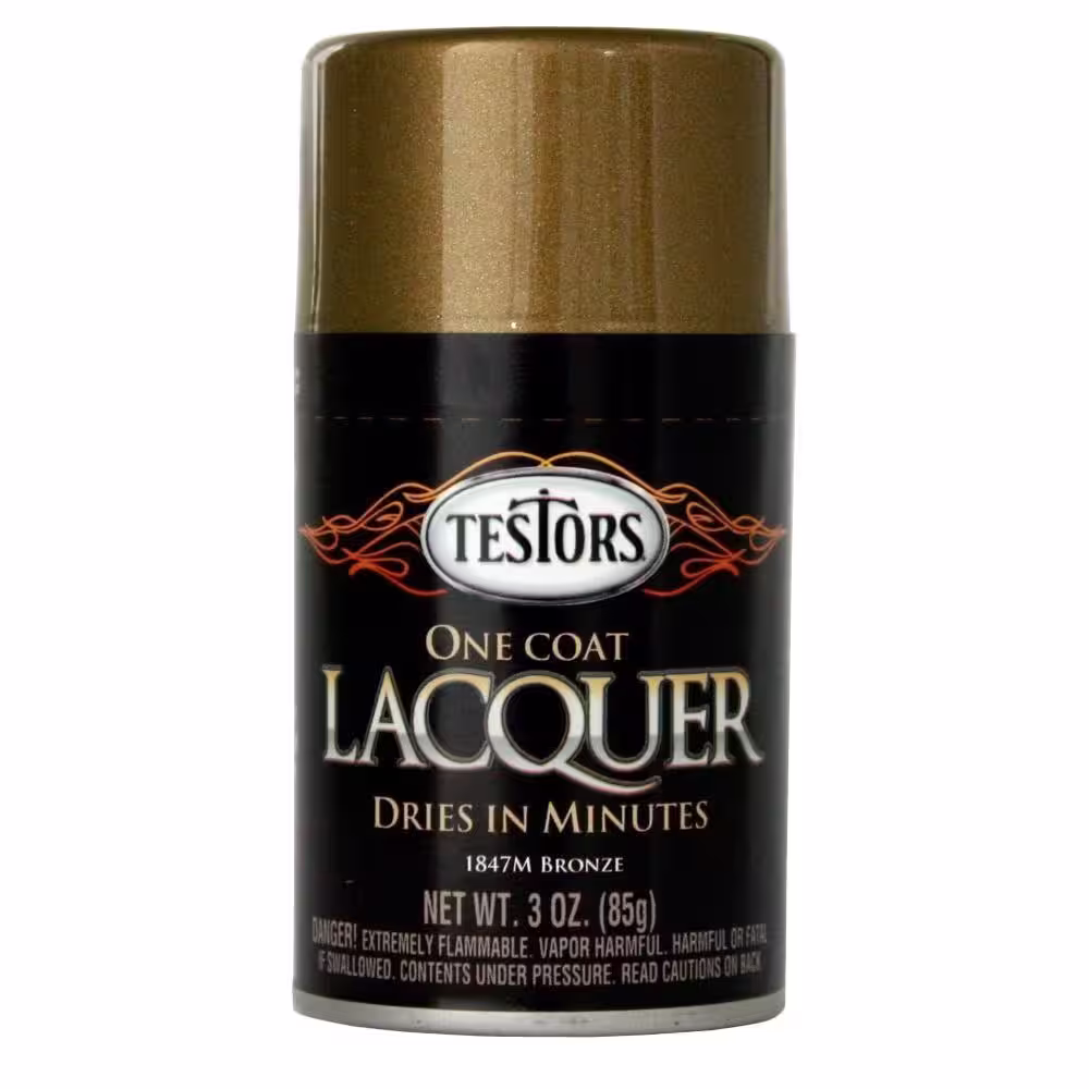 Testors 3 oz. Bronze Lacquer Spray Paint (3-Pack)