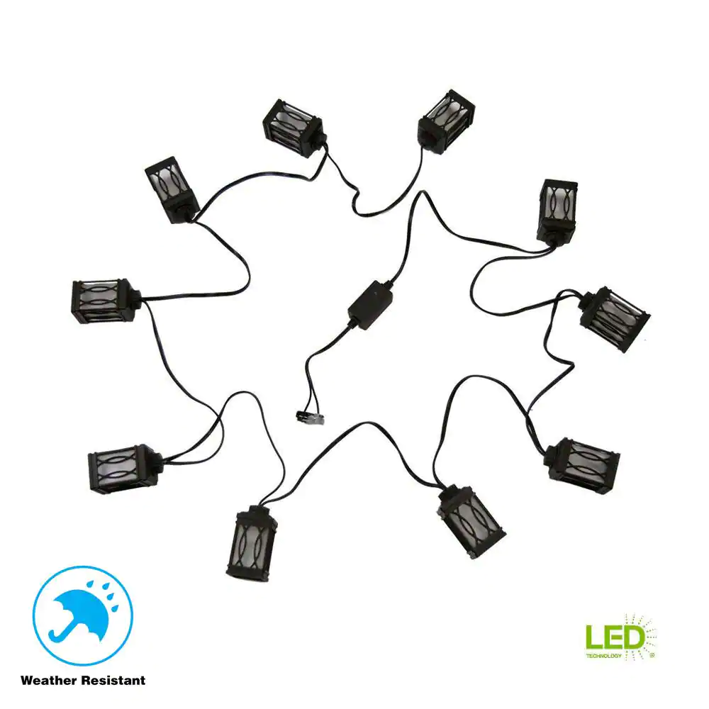None Low-Voltage Black LED String Light