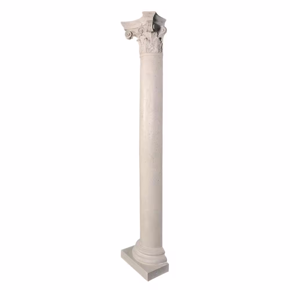 Design Toscano 86 in. x 18.5 in. The Corinthian Architectural Half Column Wall Sculpture