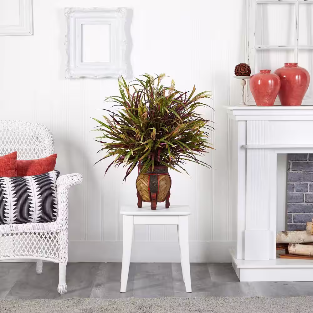 Nearly Natural 30 in. Artificial Autumn Grass Arrangement