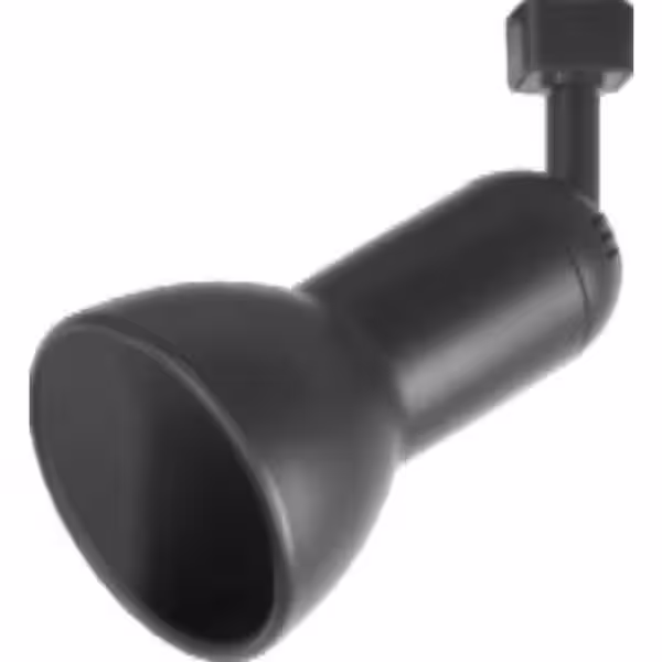 Hampton Bay 1-Light Black Linear Track Lighting R20/PAR20 Medium Step Head