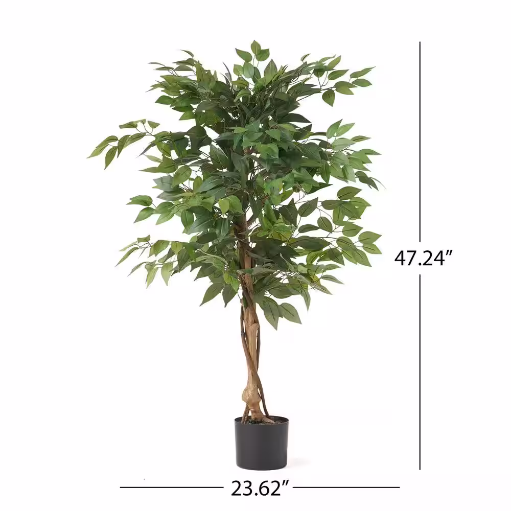 Noble House Murdock 4 ft. Green Artificial Ficus Tree