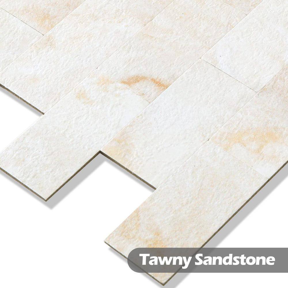 None 12 in. x 12 in. Beige Yun Marble Peel and Stick Backsplash PVC Sticker Wallpaper Smart Tile in (5 sq. ft./5 Sheets)